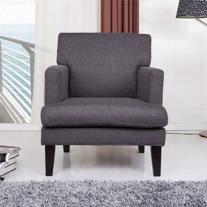 Gold Sparrow Tulsa Fabric Arm Chair In Gray