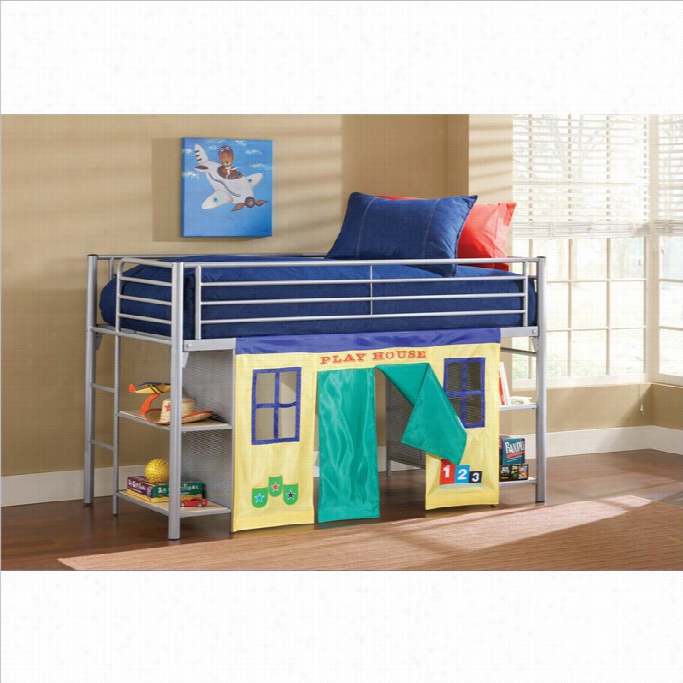 Hillssdale Univesal Junior Bookcase Loft Bed Ij Silver