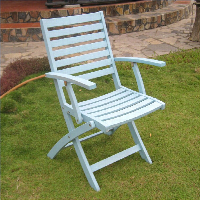 International Catavan Kingly Fiji 2 Piece Patio Chair In Sky Blue