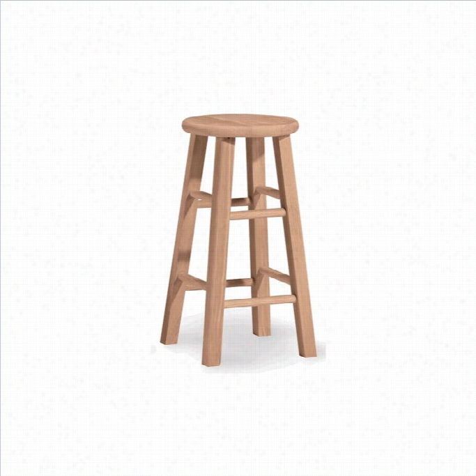 International Conepts 24 Round Top Stool