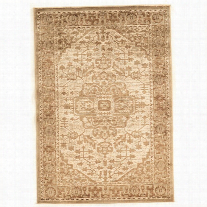 Linon Platiinum Heriz  8' X 11' Rug In Beige And Cream