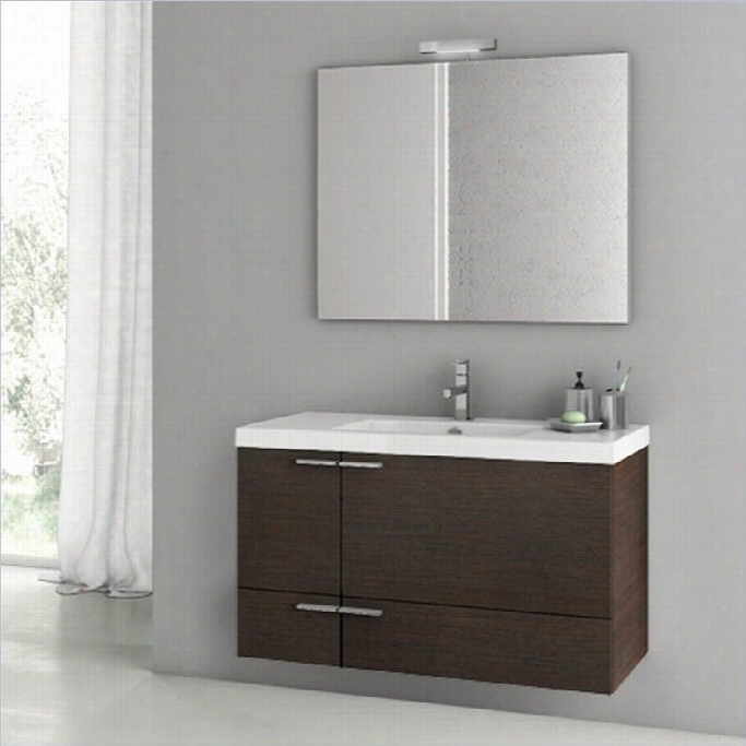 Nameek's Acf 40 New Extension Wall Mounted Bathroom Vanity Set In Wenge