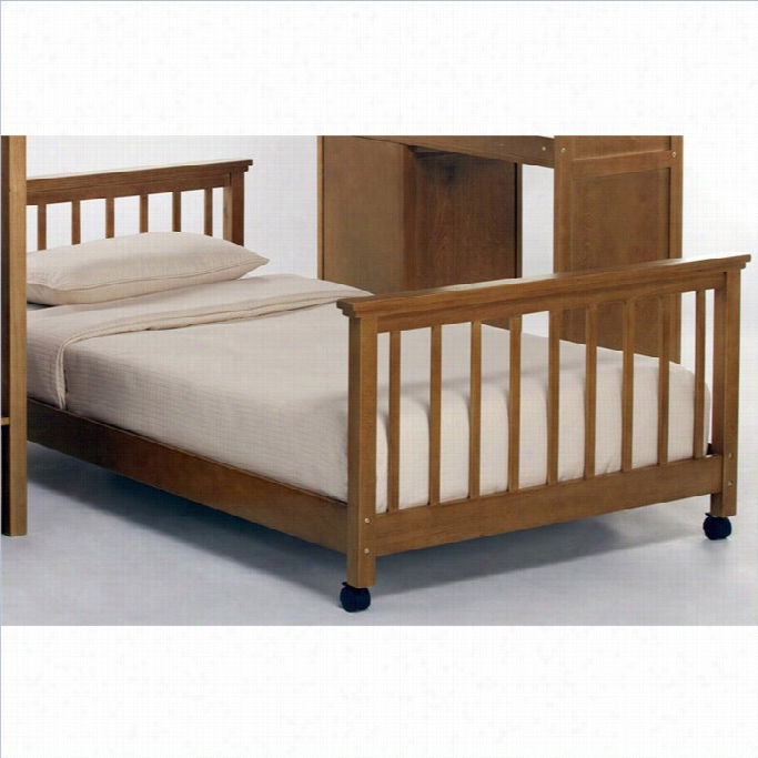 Ne Kidds Sect House Lower Stair Loft Bed In Pecan-twin