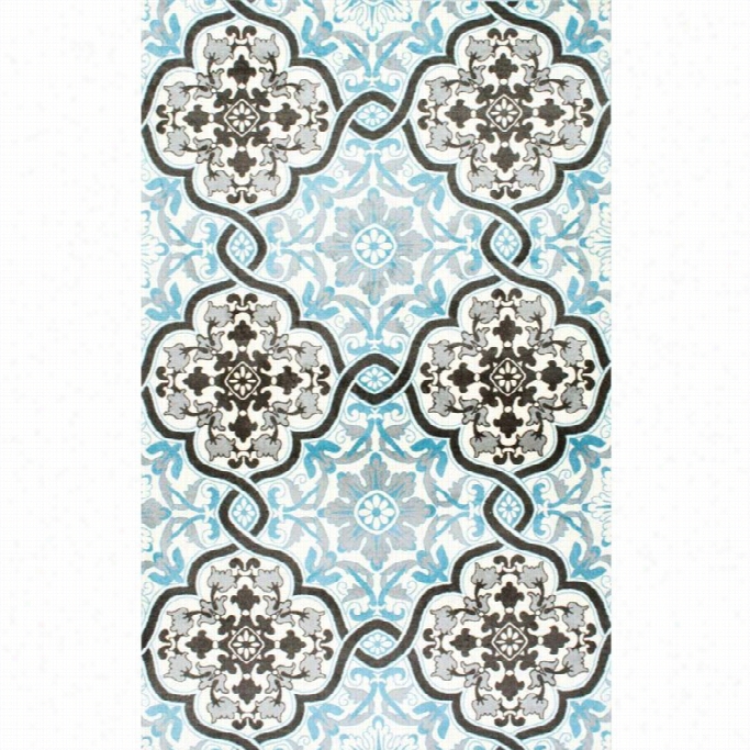 Nuloom 8' X 10' Floral Cherri Rug In Blue