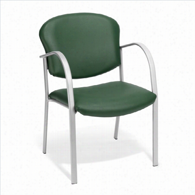 Ofm Danbelle Series Anti-bacterial Contract  Reception Chair In Teal