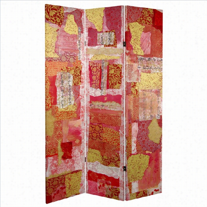 Oriental Avant-garde Collage Room Divider