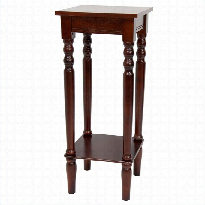 Oriental Furniture 28 Classic Square Plan Tstand In Cherry