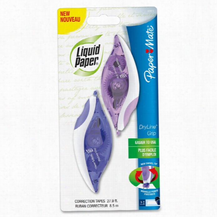 Paper Mate Translucent Dryline Grip Correction Tape