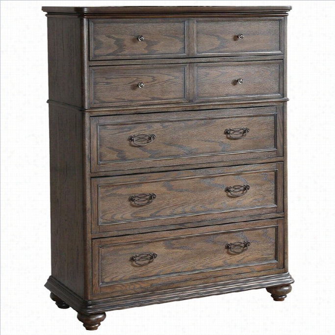 Riverside Furniture Belmeade Five Drawer Chest In Old World Oak