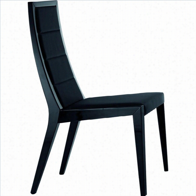 Rossetto Sapphire Dining Chairs In Black (set Of 2)