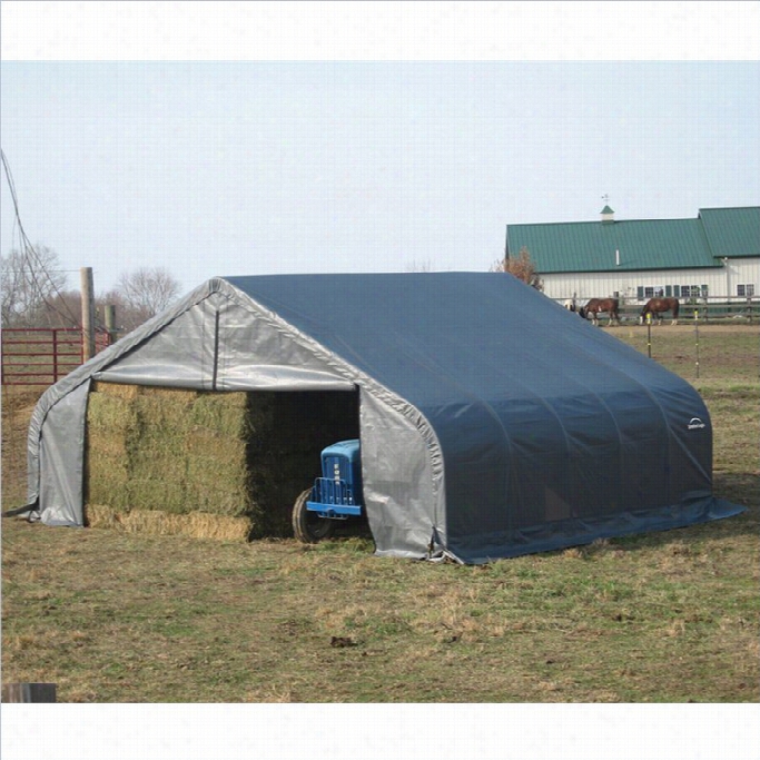 Shelterlogic 22'x24'x10' Peak Style Shelter In Gray