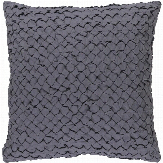 Surya Ashlar Down Fill 22 Square Pillow In Gray