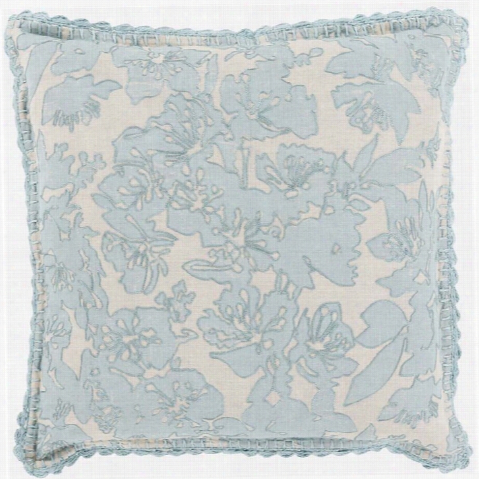 Surya Evelyn Poly Fill 22  Sau Are Pillow In Gray