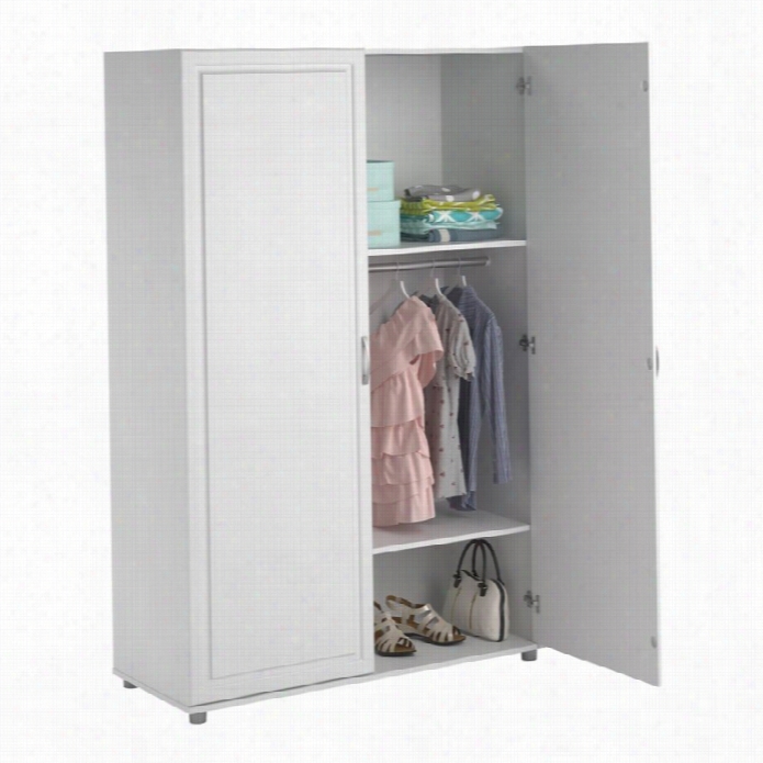 Systembuilld Kendall Wardrobe In White Aquaseal