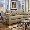 Chelsea Payton Polyester Sofa in Camel