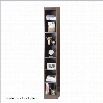 Safco WorkSpace Seven Shelf 12W x 84H Baby Bookcase in Walnut