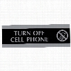 U.S. Stamp & Sign Century Turn Off Cell Phone Sign