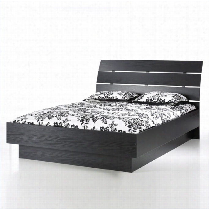 Tvilum  Scottsdale Platform Bedi N Black Woodgrain-queen