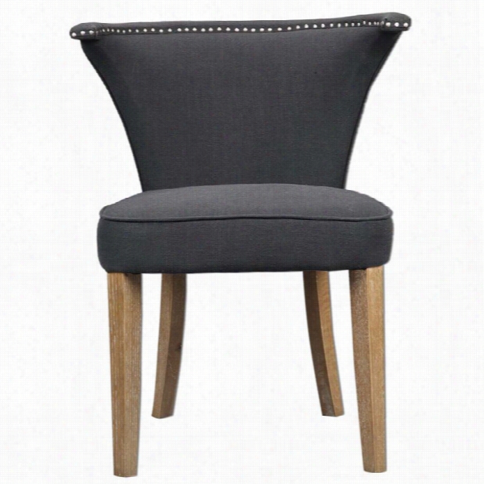Uttemost Dasen Dark Gray Accent Chair