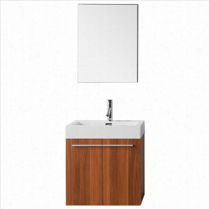 Virtu Usa Midori 24 Sin Gle Bathroom Vantiy Cabinet In Glossy Plum