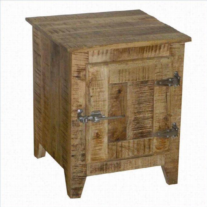 Yosemite Bedside Naturalled Mango Acce Nt Cabinet