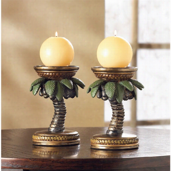 Zingz And Thingz Coconutt Ree Candleholders