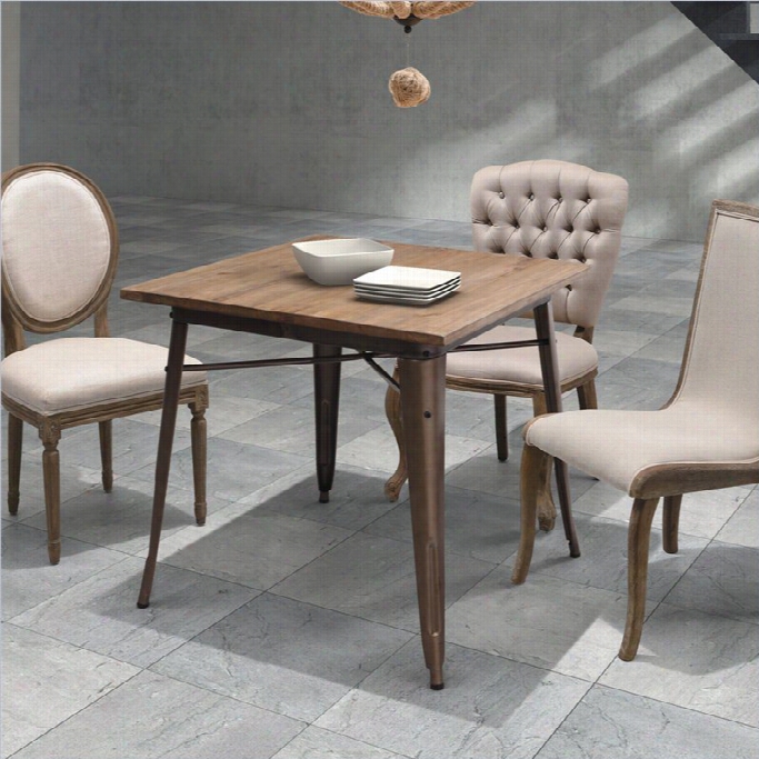 Zuo Titsu Dining Tablei N Rustic Bronw