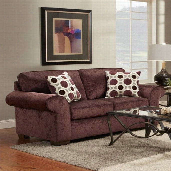 Chlsea Worcester Polyester Loevseat In Elderberry