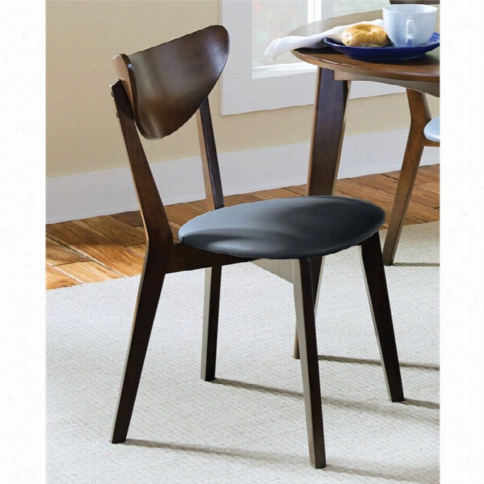 Coster Malone Modern Dining Side Chair In Black