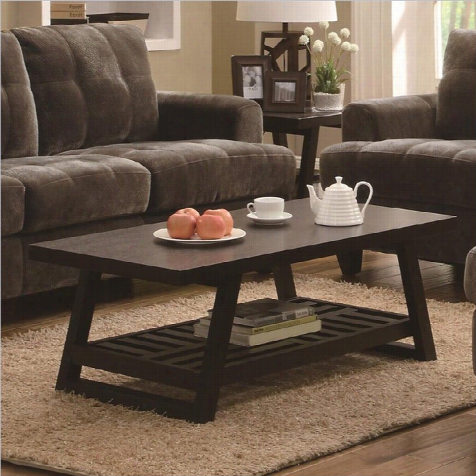 Coaster Occasional Group Cawual Coffee Tablei N Rich Brown