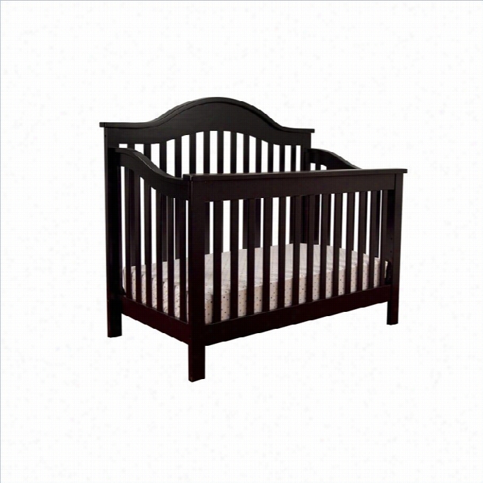 Davinci Ajdyen 4-in--1 Convertible Crib In Ebonny With Crib Mattrss