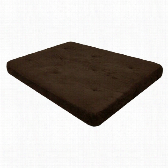 Dhp 8 Coil Full Futon Microfiber Mattress In Chocolate