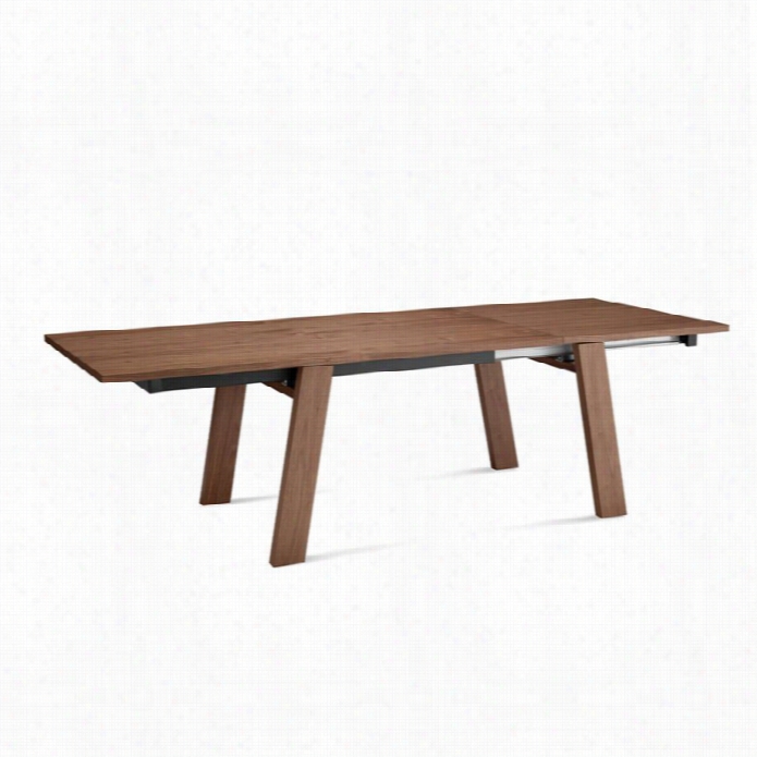 Domitalia Must-xl Rectangular Dining Tabls In Walnut Brown