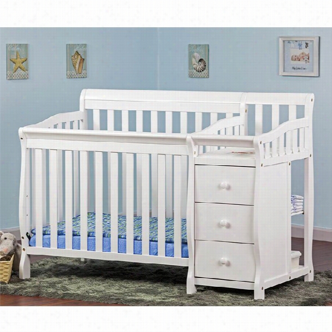 Dream On Me Jayden 4-in-1 Mii Convertible Crib And Changee In White