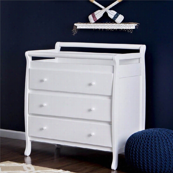 Dream On Me Liberty 3 Drawer Changing Table In White