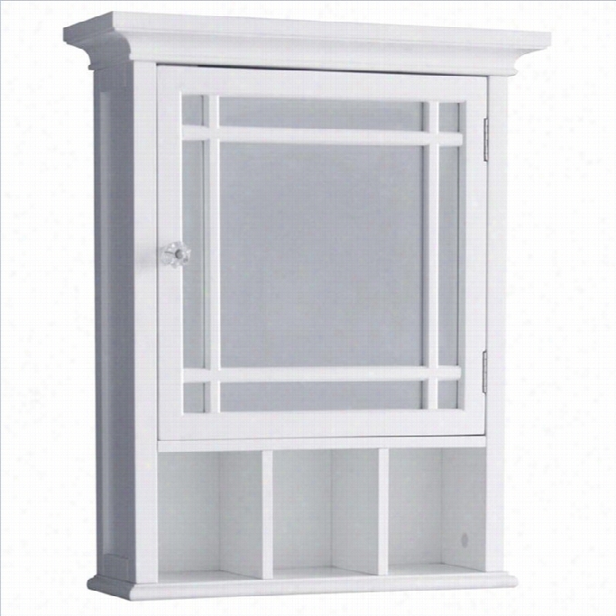 Elegant Home Fashions Neal 1-door Medicine Cabinefi N White