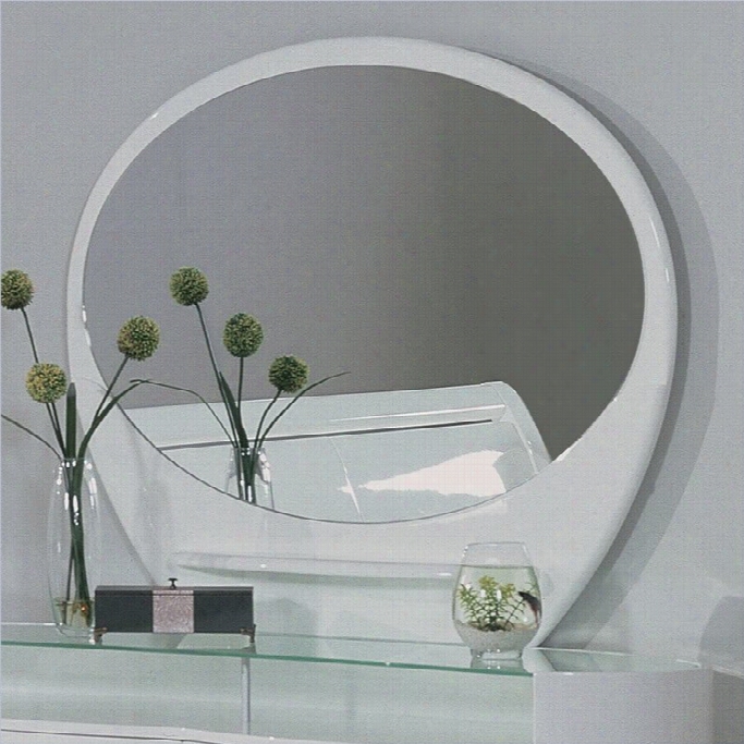 Global Furniture Usa Eemily Mirror In White