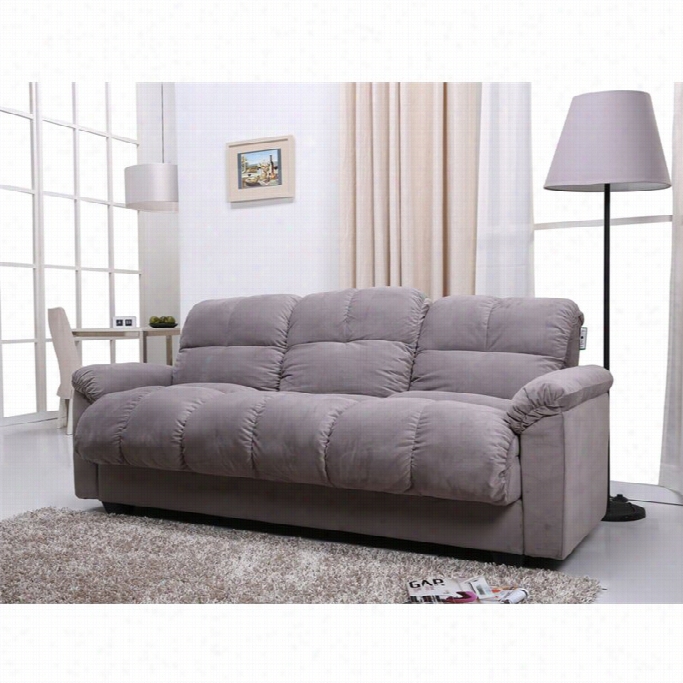 Gold Sparrow Phila Ffabric Storage Convertible Sofa In Gray