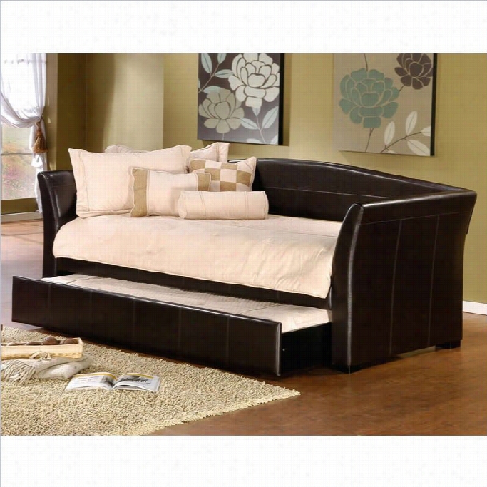 Hillsdale Montgomery Daybed In Brown Faux Leather-without Trundle