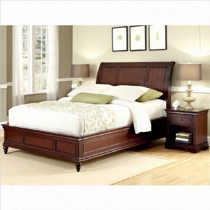 Home Styles Lafayette Sleigh Bed And Night Stand-queen