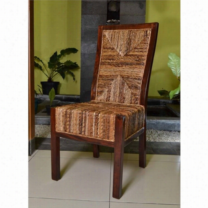 Intefnational Caravan Bali Dallas Woven Abaca Dining Chair (set Of 2)