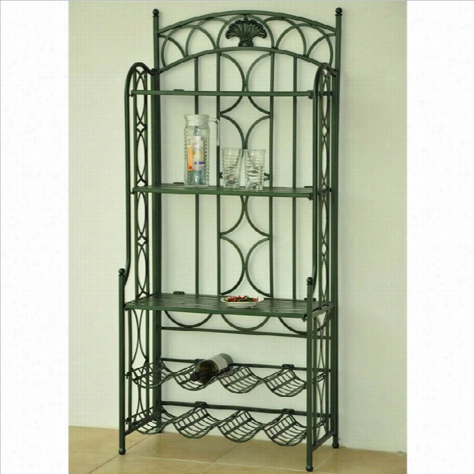 International Caravan Ve Nice Iron 5-tier Baakkers Rack In  Pewter