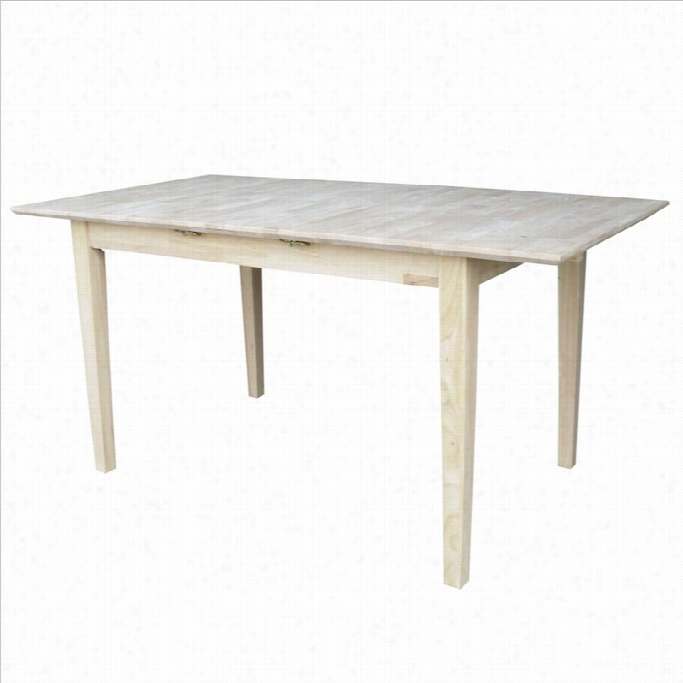 International Conceps Unfinished Rectangular  Shaker Diinng Table