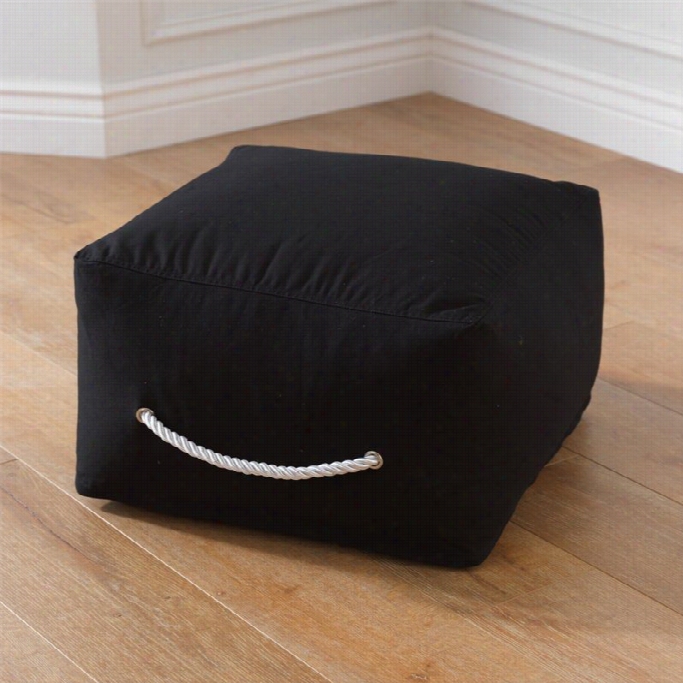 Kidkraff T S Quare Pouf In Blak