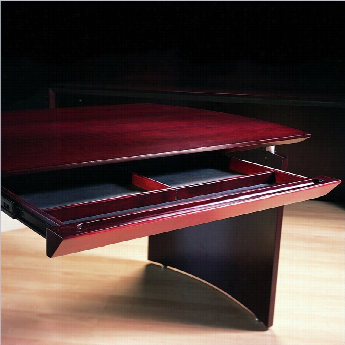 Mahline Napoli Cwnter Desk Drawer In Mahogany-sierra Cherry On Cheerry Veneer