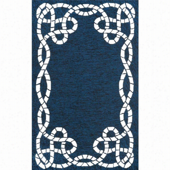 Nuloom 7' 6 X 9' 6 Hand Hooked Delphien Rug In Blue