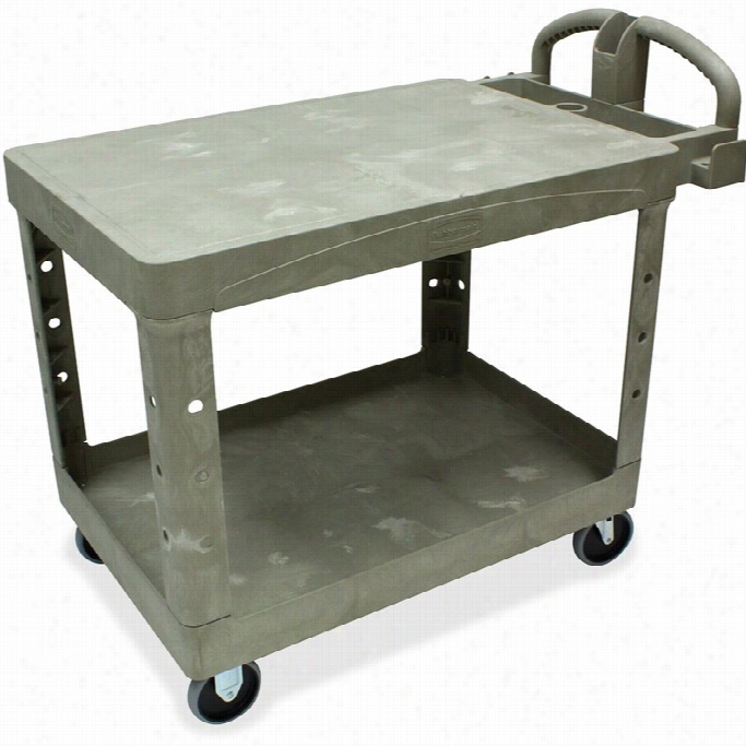 Rybbermaid 26 Flat Shelf Utjlity Cart