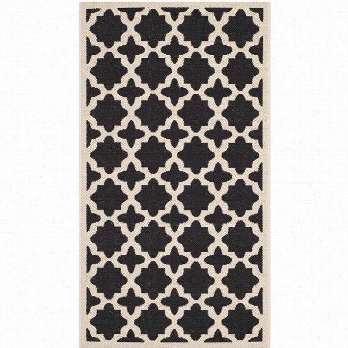 Safavieh Courtyard Polyoropylene Runnerrug Cy6913-266-3 In Murky And Beige