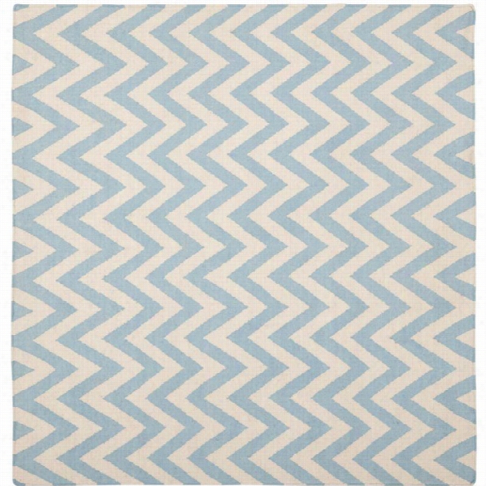 Safavieh Dhurries Blue Contemporary Rug - Square 8'