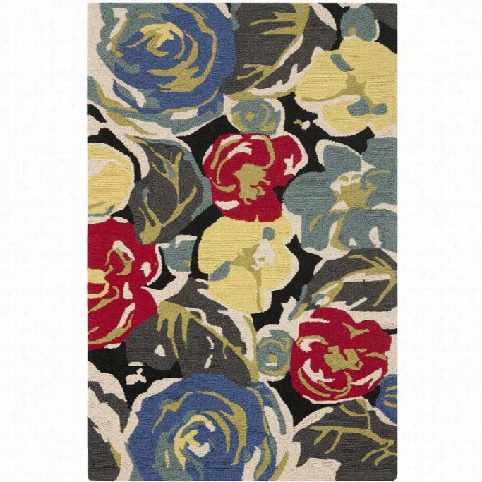 Safavieh Four Seasons Black Indoor Outdoor Rug - Runner 2'6 X 4'